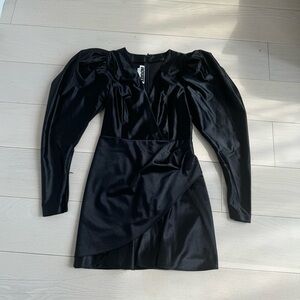 Rotate Birger Christensen No. 24 Satin Mini Dress - Black (Size 4)